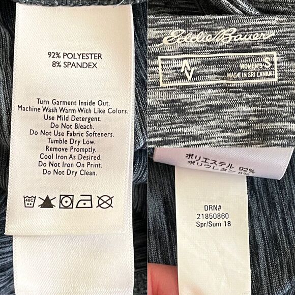 Eddie Bauer Women's Size S Blue Space Dye Jersey Maxi Dress Casual Outdoor - Picture 6 of 17